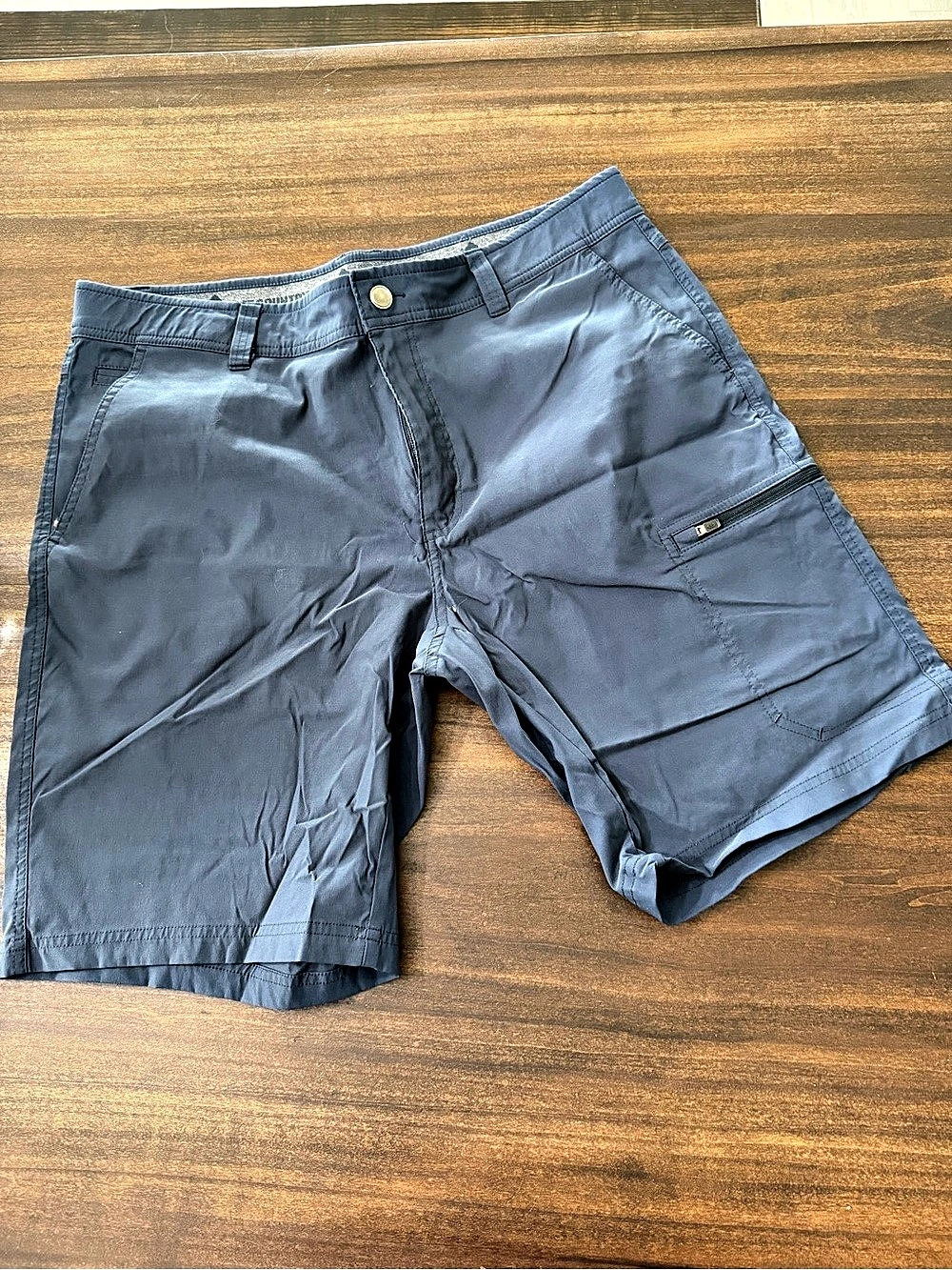 Free Country Men's Tech Stretch Short II Cargo Shorts Gray Waist 38